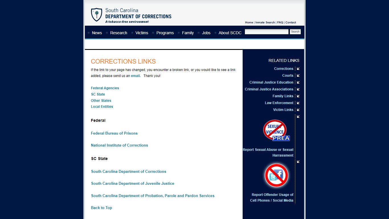 SCDC | South Carolina Department of Corrections